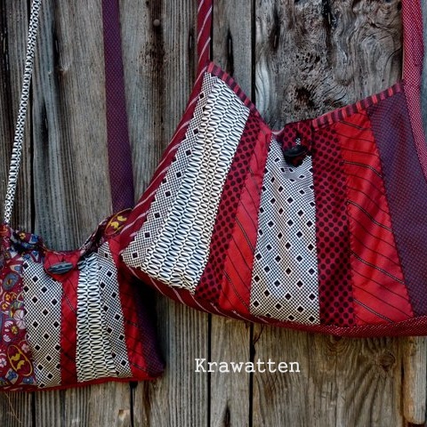 Aus der Idee, den Schrankleichen neues Leben einzuhauchen, enstehen Patchworkröcke, -mäntel, -taschen und vieles mehr.